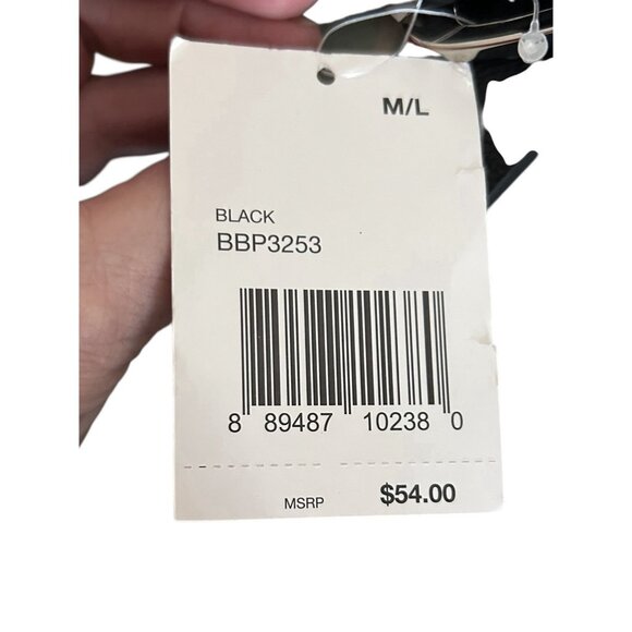 Betsey Johnson Belt Bag Black Pink Floral NWT Medium Large Zipper 7"x5" - Picture 8 of 15